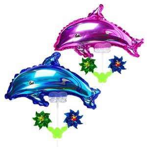 바람개비 캐릭터풍선-돌고래(핑크/블루)